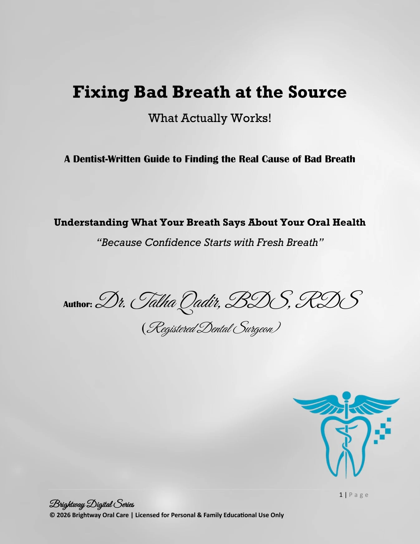 Fixing Bad Breath at the Source preview page