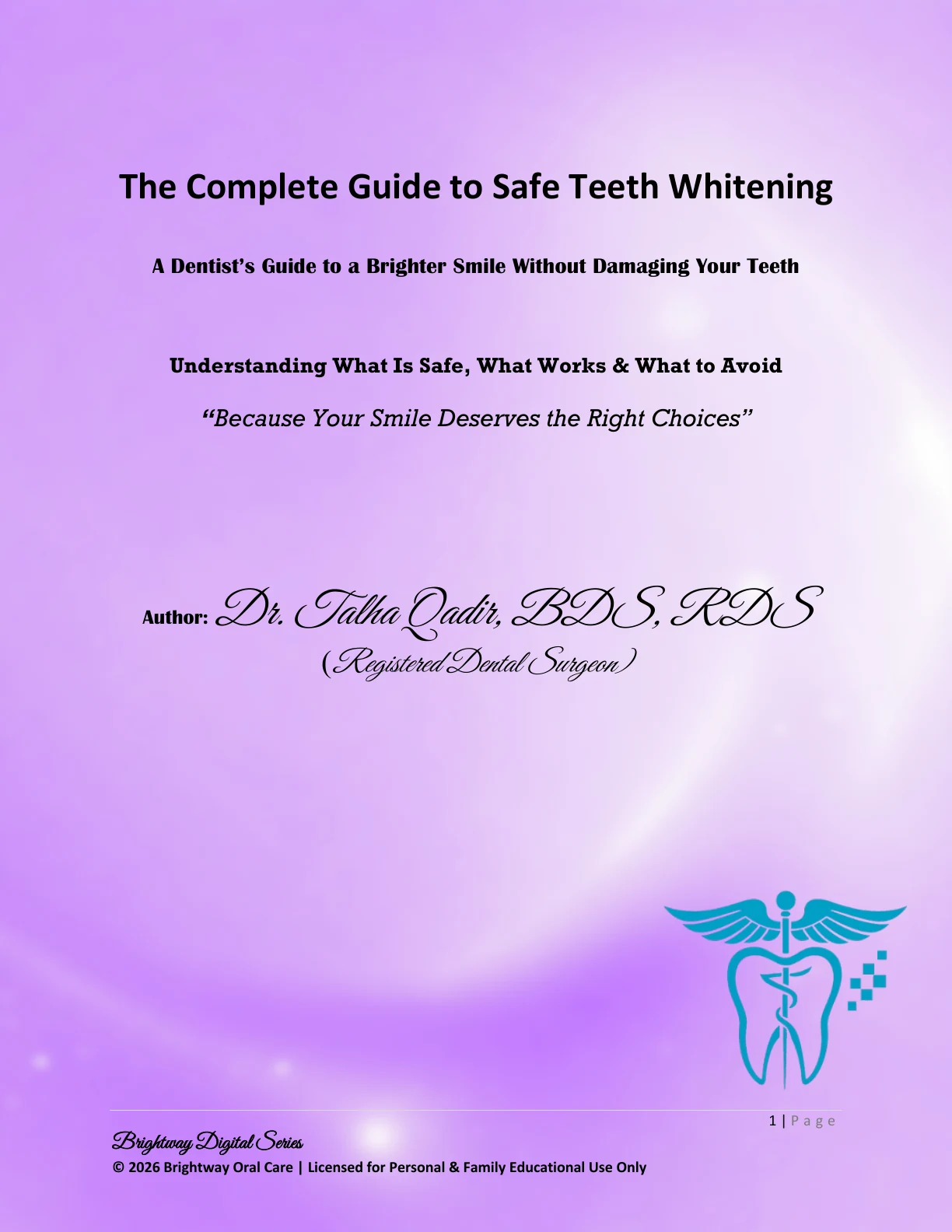 Safe teeth whitening guide cover preview