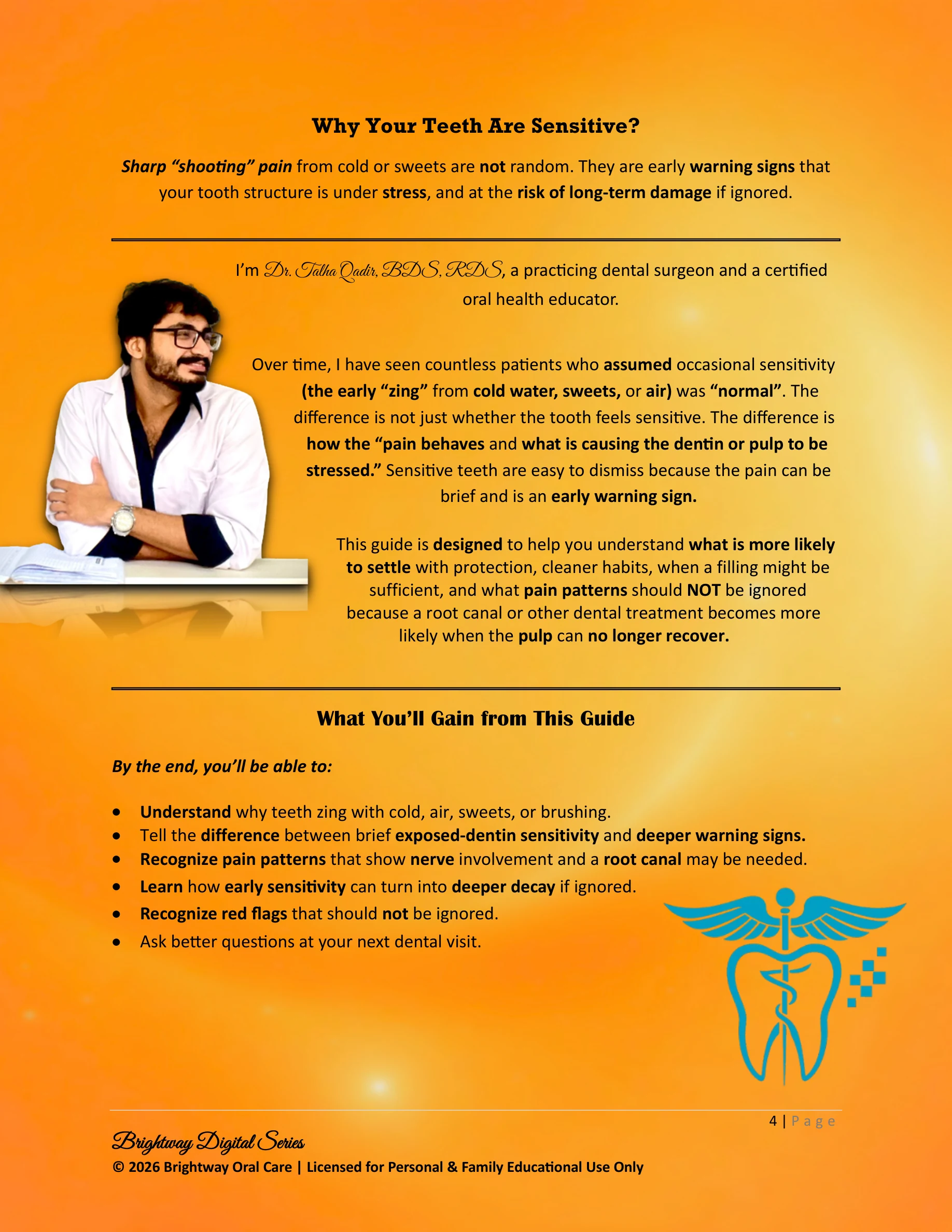 What readers gain from the tooth sensitivity guide preview