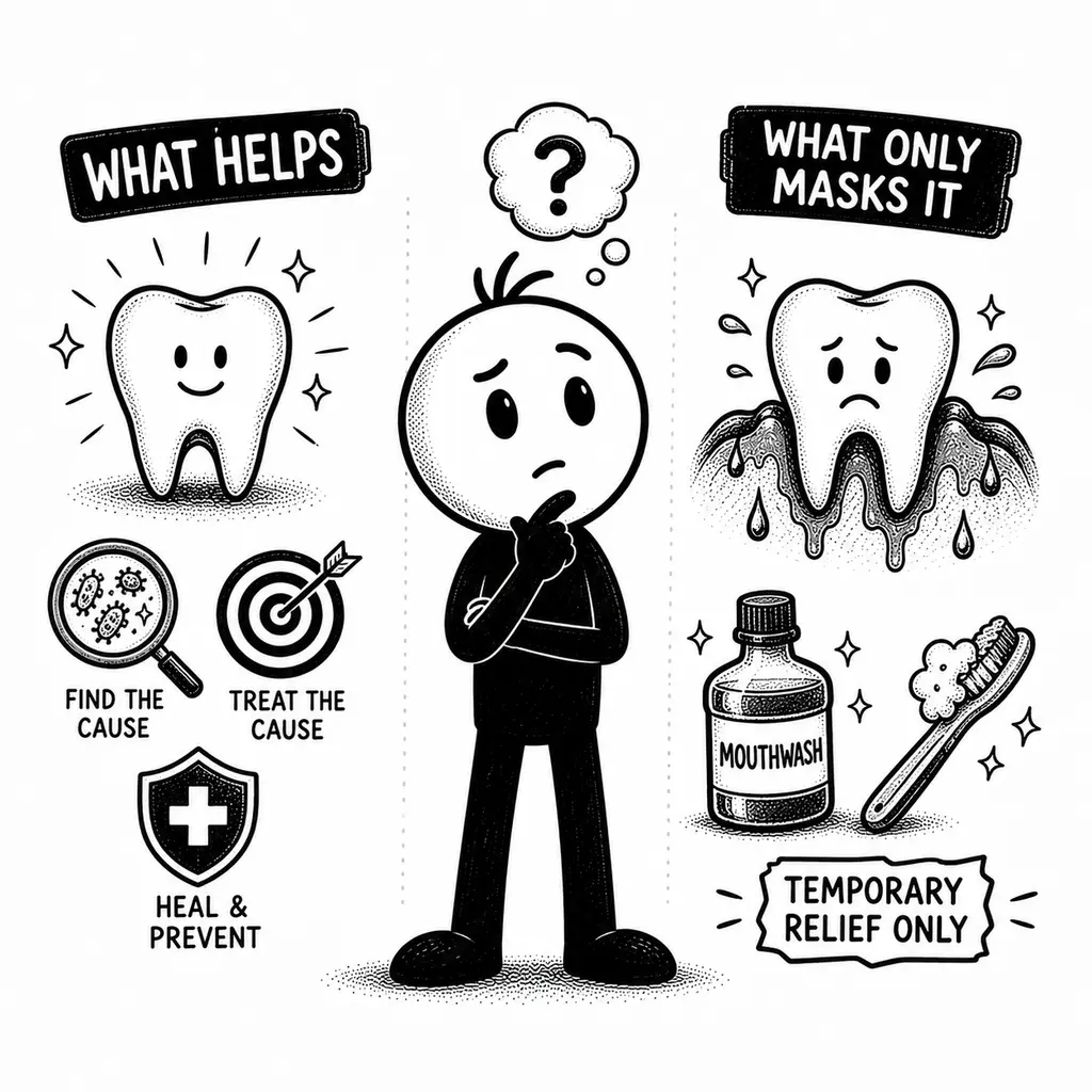 What Helps and What Only Masks It, a tool inside this system