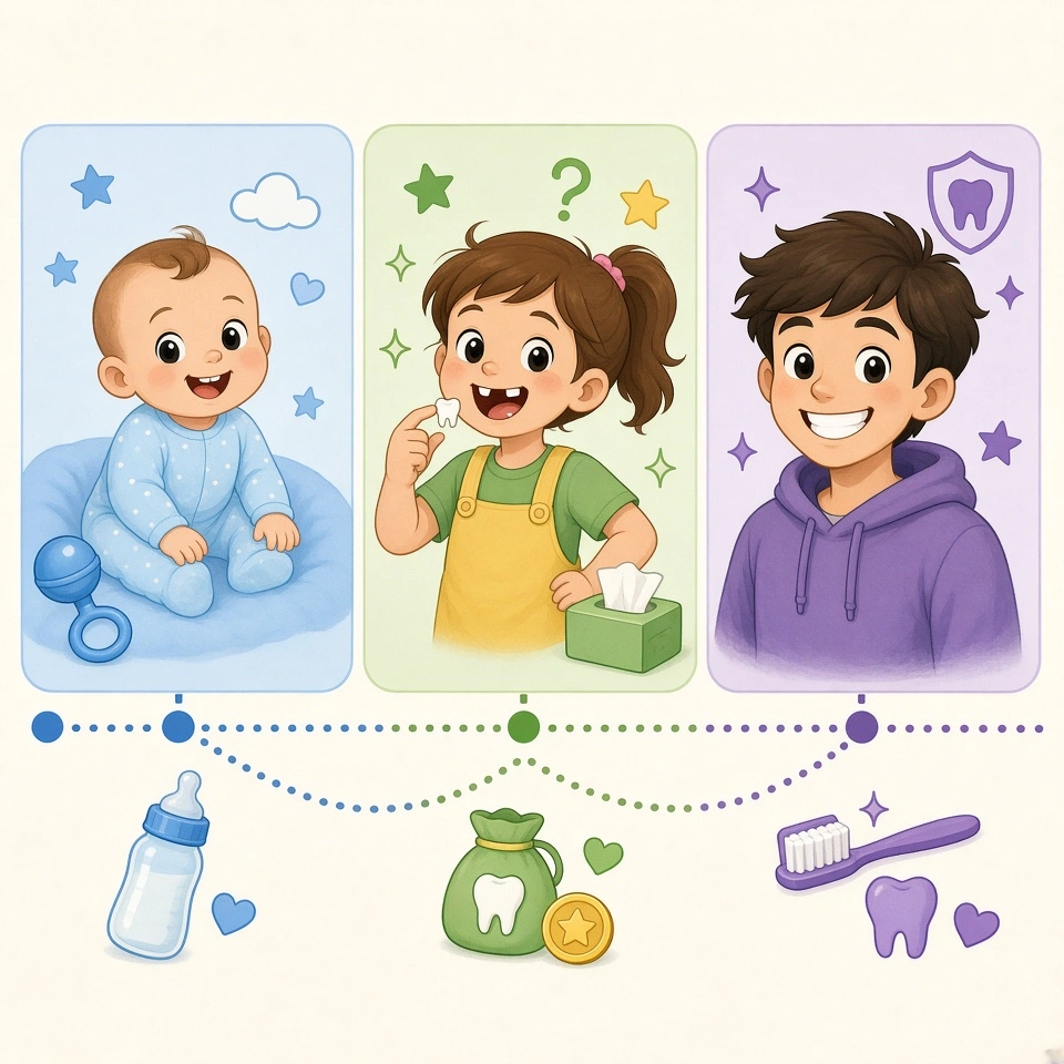 The Teeth Timeline, a tool inside this system